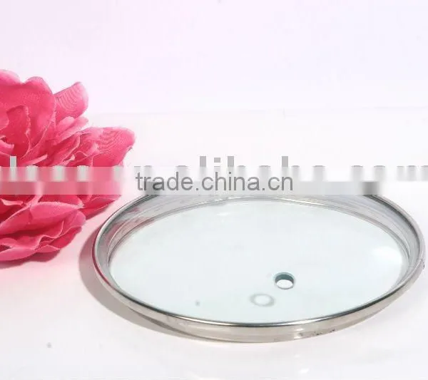Glass Lid With S/s Ring
