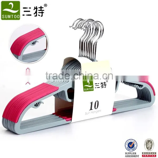 Multi-function Thick Plastic Hangers With Colors photo-3