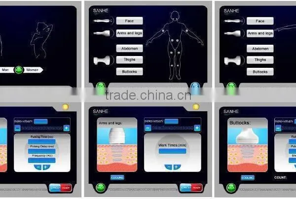 Multi-polar RF 2016 HIFU Shaping And Face Lifting Machine/ Face Fat Removal Machine Hifu/ 2016 Sanhe Most Professional HIFU Slimming 0.1-2J photo-4