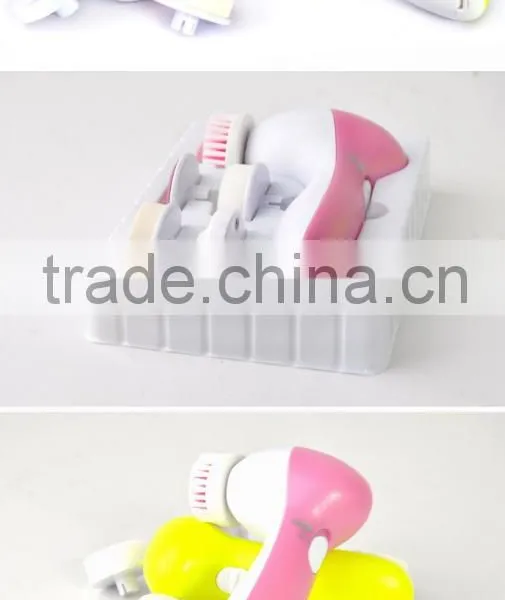 5 In 1 Face Massager Rotating Electric Facial Cleansing Brush photo-6