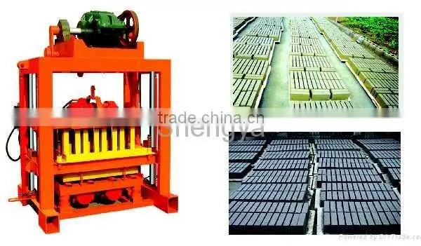 Multi-funtion QTJ4-40 Semi Automatic Small Hollow Block/paving Brick Making Machine In Shandong photo-4