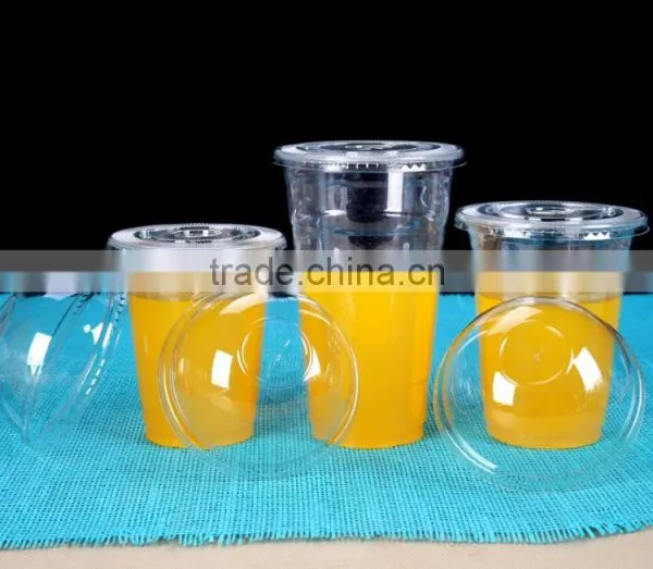 Premium Plastic Clear PET Cups With Flat Lids photo-3