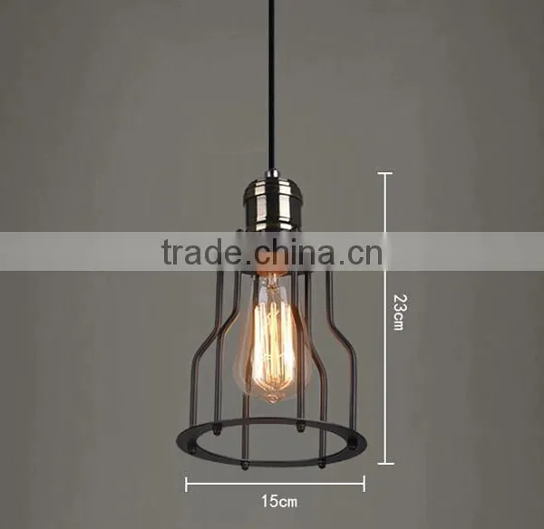 Industrial Loft Style Black Iron Electric Vintage Pendant Light With 6-12 Bulbs photo-2