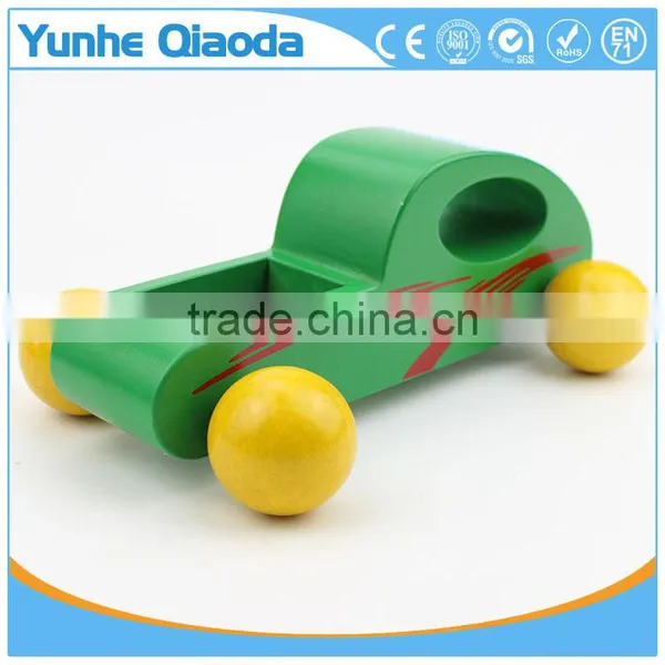 Green Color Car Toy for Kids,Education City Games Wooden Car Model Toy photo-5