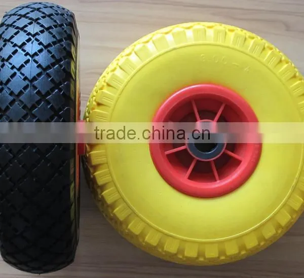 2.50-4 8inch Plastic CENTRE Solid PU Foam Wheel photo-4