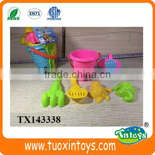 Plastic Summer Toy Sand Beach Bucket Toys Set for Sale 5pcs photo-6