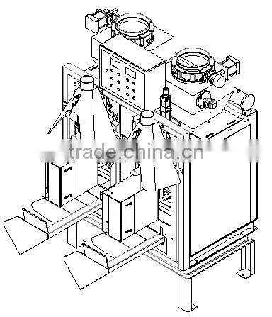0.2% Accuracy Pneumatic Valve Bag Rubber Powder Packing Machine photo-2