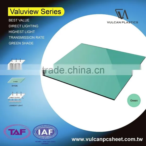 Plastic Polycarbonate Solid / Corrugated Sheets (Valuview Green Series) photo-5