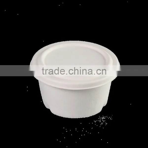 12OZ Compostable Bagasse350ml Deep Bowls With Bagasse Lid L047 photo-5
