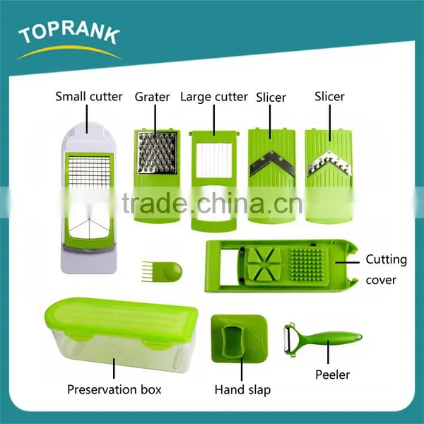 10pcs Multipurpose Fruit Vegetable Tool Set Manual Vegetable Peeler Grater Slicer Cutter photo-2