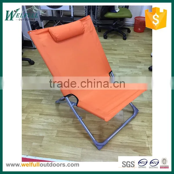 Stock Orange Color Portable Scissors Outdoor Chair photo-2