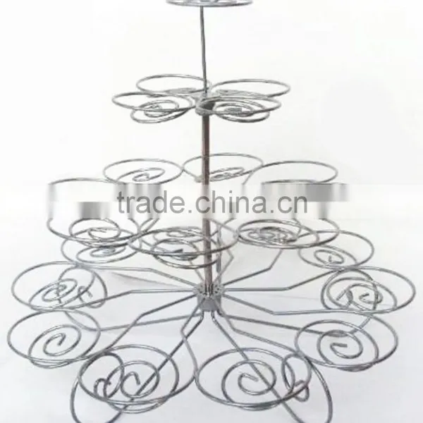 4 Tier Cupcake Stand Metal Holder Tower Wedding Birthday Party Dessert Display photo-3