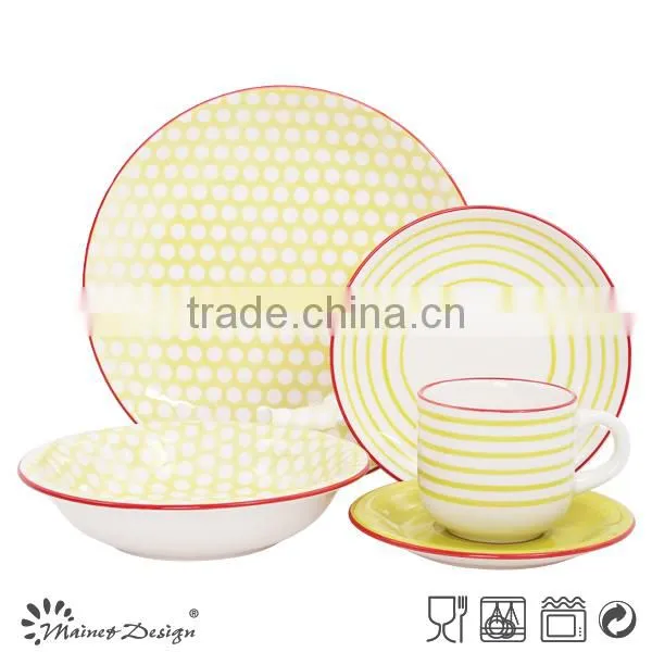 2017 New Design Ceramic Stoneware Crockery Pad Printing Dinnerware Set photo-4