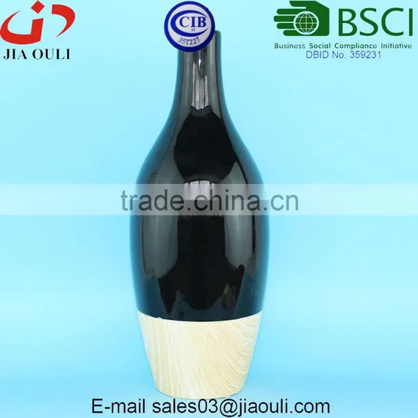 Good Sales Modern Ceramic Bottle Shape Vases for Home Decor, Wood Print Vase photo-6