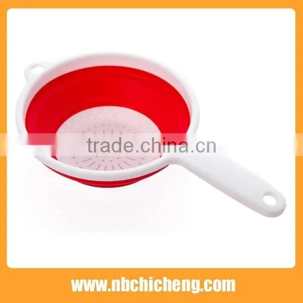 Folding Washing Vegetables and Fruit Basket With Handle Draining Basket photo-3