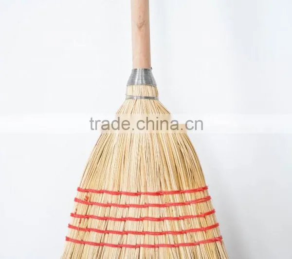5 Stitches Long Handle Natural Sorghum Corn Broom photo-3