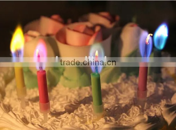 Romantic Coloured Flame Birthday Candle photo-2