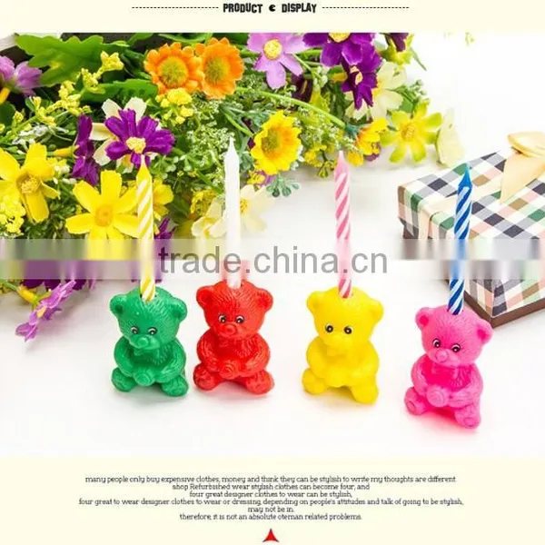 Birthday Candles Birthday Cake Candles Little Bear Candles Wholesale photo-4