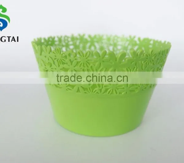 2016 New Style Plastic pp Circular Fruit Basket With Sunflower photo-4