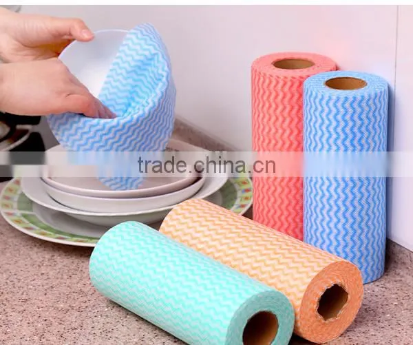 Household Kitchen Cleaning Spunlace Nonwoven Wipes photo-4