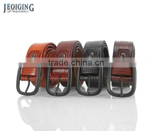 J40021 Classic Belt Men's Genuine Leather Belt Pin Buckle Belt photo-4