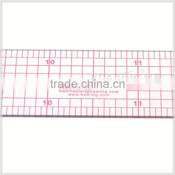 Good Sell Fashion Design Straight Plastic 1"*12" Fashion Design Ruler in Sanwich Line#B-60 photo-3