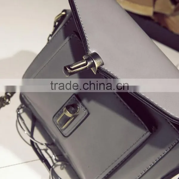 Zm50260b Fashion Women Bag New Style Simple pu Leather Small Lady Messenger Bag photo-3