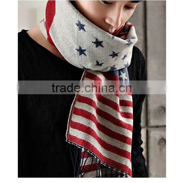 1 pc Spandex Material Couple Design American Flag Fashion Scarf,latest Scarf Design,shawl photo-3