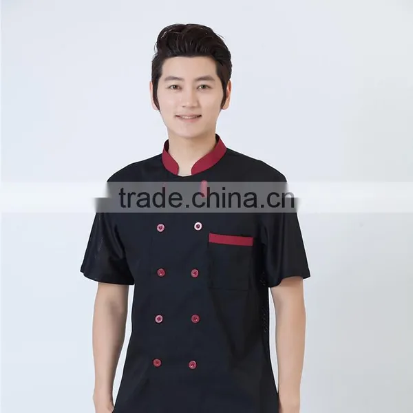 OEM Unisex Gender Black and White Restaurant Chef Uniform Coat photo-5