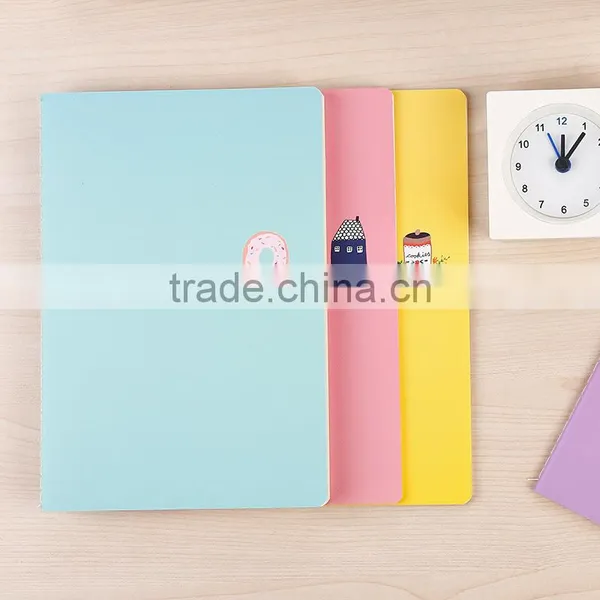 A6 Cheap Student Exercise Notebook Custom Logo 4color Printing Student Notebook Stitching Book Printing photo-4
