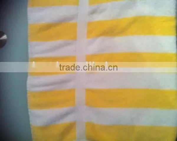 Yellow and White Hotel Pool Towel, Beach Towel