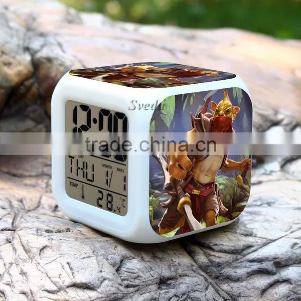 (Hot Games) Dota Character Clock,Led Calendar Alarm Clock, Digital Projector Led Alarm Clock photo-6