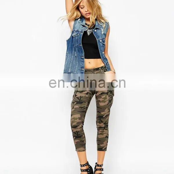 2015 NEW Women Ladies Denim Skinny Cargo Pants Hot Northmore Trouser Pants Fashion Latest New Design photo-4
