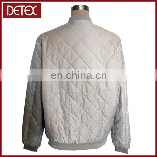Wholesale Clothing Quilting Women Grey Bomber Jacket photo-3