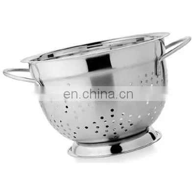 High Quality 3pcs Stainless Steel Rice Sieve /Fruit Colanders/Fruit Basin