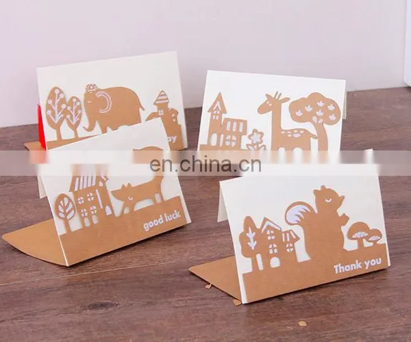 Cheap Fashion Animal Bulk Greeting Cards Thanks You Teachers Day Greeting Card photo-2