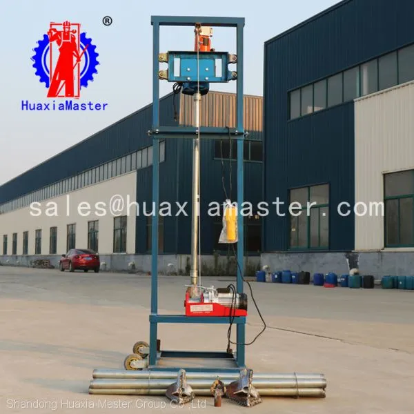 Huaxia Master Supply Collapsible Electric Water Well Drilling Rig SJD-2B Small Civil Water Well Drilling Rig Fast Speed photo-4