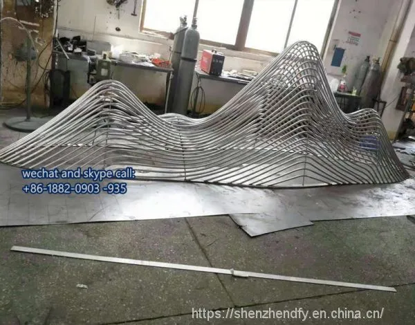 Stainless Steel Outdoor Sculpture Stainless Steel Dolphin Sculpture For Garden Green Space photo-2