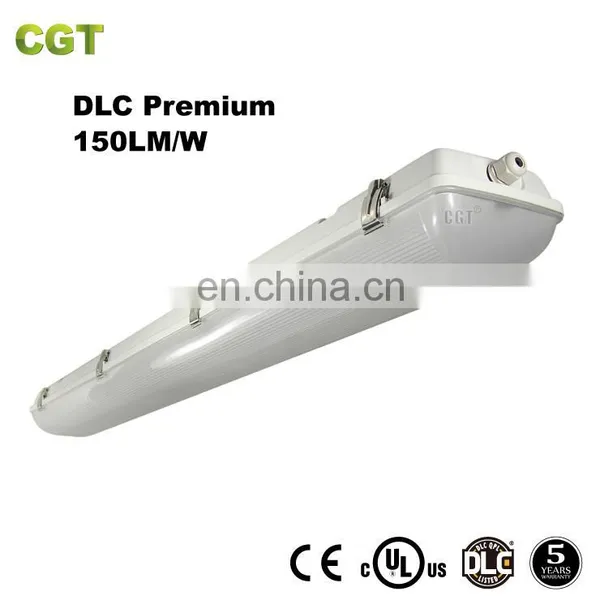 DLC 150LM/W IP65 Dustproof Waterproof 0-10v Batten in Ceiling Led Tri-proof Lights 50W photo-3