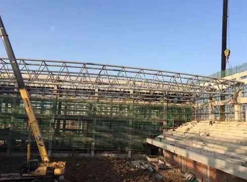 Chaohu Middle School Indoor Stadium Pipe Truss Project photo-2