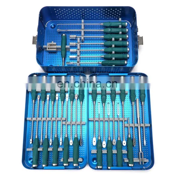 Excellent Quality Orthopedic Surgical Instruments Anterior Cervical Plate Instrument Spine Surgery Surgical Instruments Set photo-4