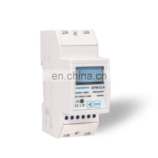 Solar Energy Meter KPM31B10(60) Single Phase Ethernet Din-rail Modbus LCD Smart M-bus Energy Meter Wifi Energy Meter photo-2