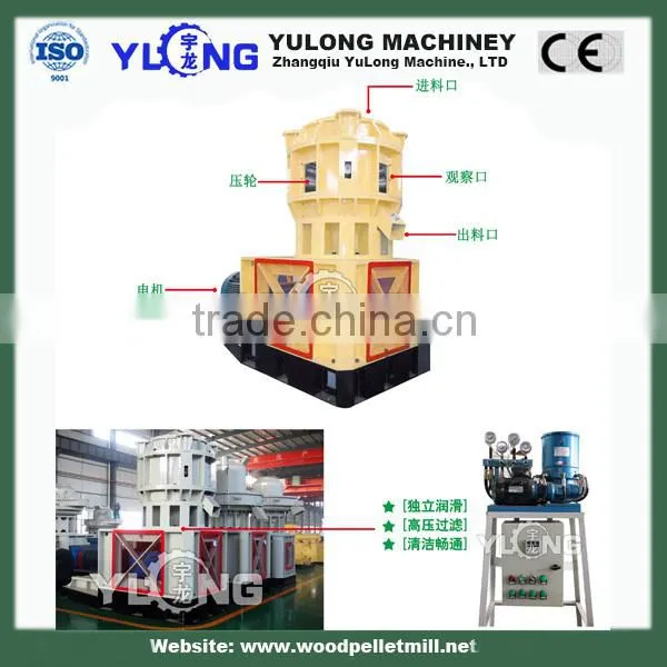 Vertical Ring Die Biomass Pellet Machine , Colorful New Sawdust Pellet Making Machine photo-2