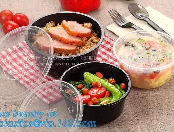 food bowl, soup bowl, 3 compartment durable plastic food meal prep bento box,modern style food grade plastic fresh box/bento box/lunch box pac