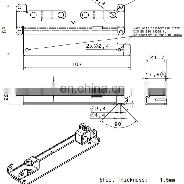Anodized Aluminium Sheet Metal Stamping Bending Forming Welding Parts photo-4