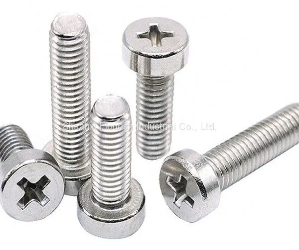 Anti Corrosion SS Cross Recessed Screw , Fully Threaded Cheese Head Screw photo-4