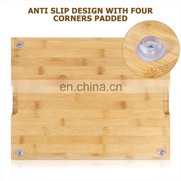 New Design Household Kitchen Rectangle Cheese Board With 3 Stainless Steel Knife Cutting Board Bamboo photo-5