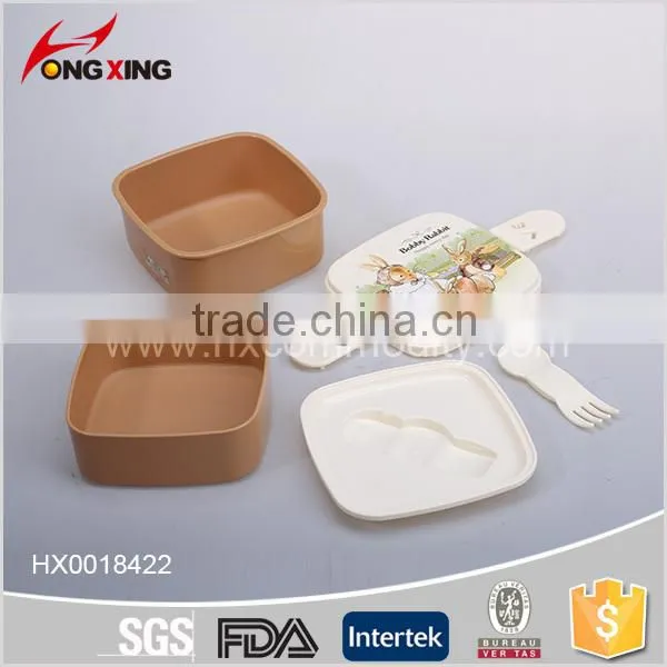 Cartoon Design Microwave Students Plastic Lunch Box With Spoon photo-4
