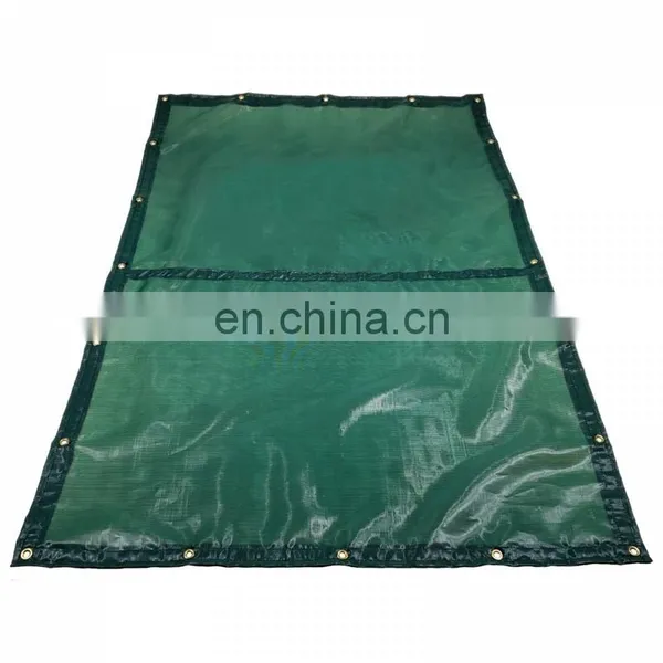 Custom Inground Rectangle Shape Stand up Heavy Duty pp Net Mesh Fabric Winter Swimming Pool Safety Cover photo-2