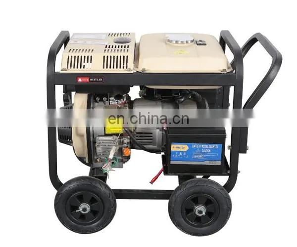 Portable Diesel Generator With 4 Wheels Diesel Generator Set With CE photo-3